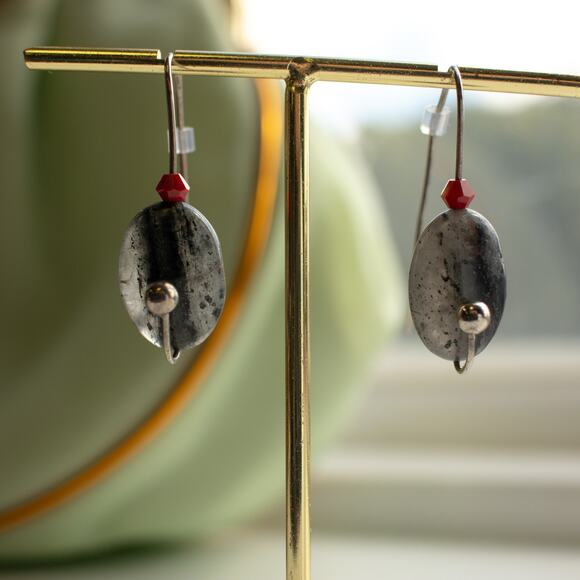 Vintage Sculptural Fishing Lure Dangle Earrings - Picture 4 of 5